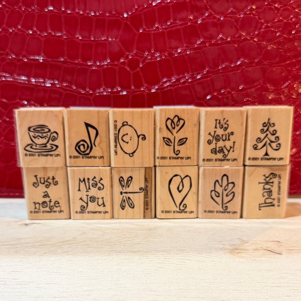 Stampin' Up! Wooden Stamp Set - Natural Tan